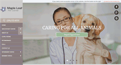 Desktop Screenshot of mapleleafpetcorner.vetmatrixbase.com