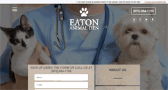 Desktop Screenshot of eatonanimalden.vetmatrixbase.com